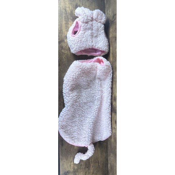 Frisco Cute Two Piece Pink Pig Dog Outfit Large Curly Tail & Ears Fast Shipping - Picture 4 of 7